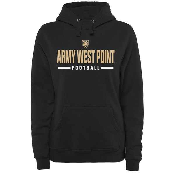 NCAA Army Black Knights Women Custom Sport Pullover Hoodie Black->more ncaa teams->NCAA Jersey